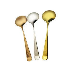 SUS304 High quality stainless steel cutlery dinner spoon  silver,rose &amp; golden color