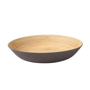 Sustainable Eco-Friendly Bamboo Tableware Biodegradable Bamboo Dinnerware 10 Inch Round Plates