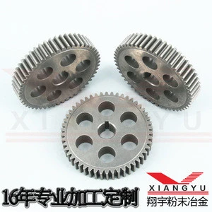 Synchronous wheel base iron gear processing customized powder metallurgy process wear resistant quality good quantity big first