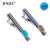 TA1002  Wholesale stock engraved colorful enamel tie clips and engraved copper tie bar