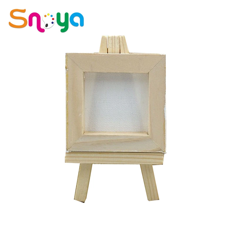 Tabletop mini wood canvas artist painting easel stand set