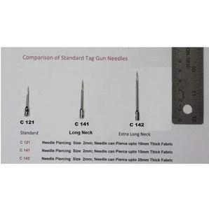 Tag Gun Long Neck Needles  C141 Mark I Steel Compatible with Standard Tagging Guns