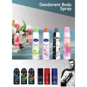 Tango and Full Fresh High Grade Body Sprays And Deodorants Against Perspiration For Men And Women