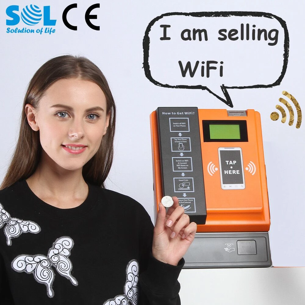 Tap Coin WiFi Self Checkout Hotspot Best Partner for Coffee Vending Machine