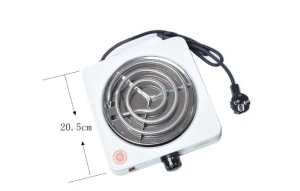 Temperature Control Black and Silver Electric Hot Plate Portable Hookah Shisha Charcoal Burner