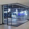 The latest design of indoor glass office partition wall is beautiful, simple and sound insulation