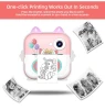Thermal Print Paper 55mm Wide Colorful Sticker Paper Black and White Receipt Wireless For Portable Printer Camera