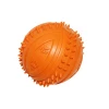 Thinkerpet Orange Green Available Spiny Ball with dog footprint and bone Natural Rubber Pet Dog Toy Ball Rubber Chew Dog Toy