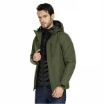 Three-layer Insulation Electric Windbreaker Battery Heated Hunting Jacket