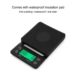Tiny digital jewelry scale, Red electronic jewelry scale with thermometer and LCD display Green backlight