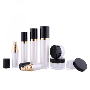 Top quality Custom Wholesale Cylinder Shaped Luxury Acrylic Cosmetics Jar
