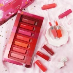 TOP Sale in korean factory direct 7pcs lip matte lipstick does not fade long lasting waterproof mini lipstick set
