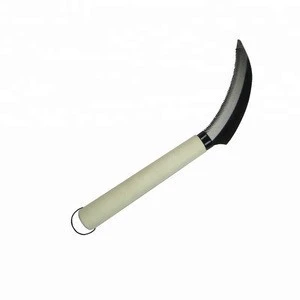 Top sell metal ring all wood-handle saw tooth sickle