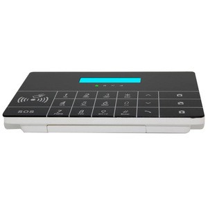 Touch Keypad GSM Wireless Home Security alarm with intercom RFID SOS