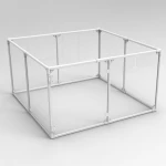 transparent acrylic dog pen 4 panel dog fence pen indoor puppy play pen dog