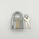 Transparent Cutaway Inside View Of Practice Padlock Lock Trainer Skill pick locksmith supplies with 2keys