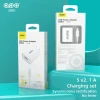 U-22 Factory Price 5v 2.1a Charger Kits Fast Charging Head With Cable For Type-c USB Power Adapter Plug Cable For Huawe Xiaom