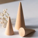 unfinished raw bracelet jewelry holder stand wooden ring cone ring display wood