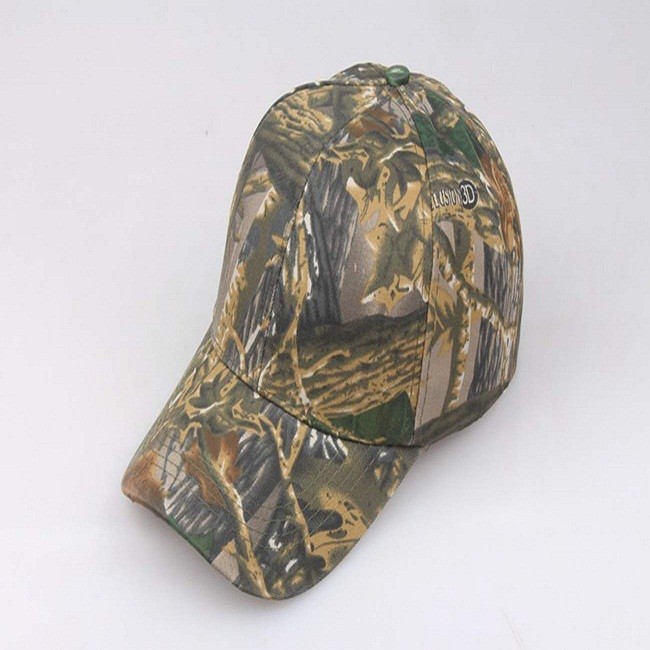 Unisex Camo Baseball Cap 100% Cotton Trucker Sun Athletic Hat for Hunting Fishing Sport Activities