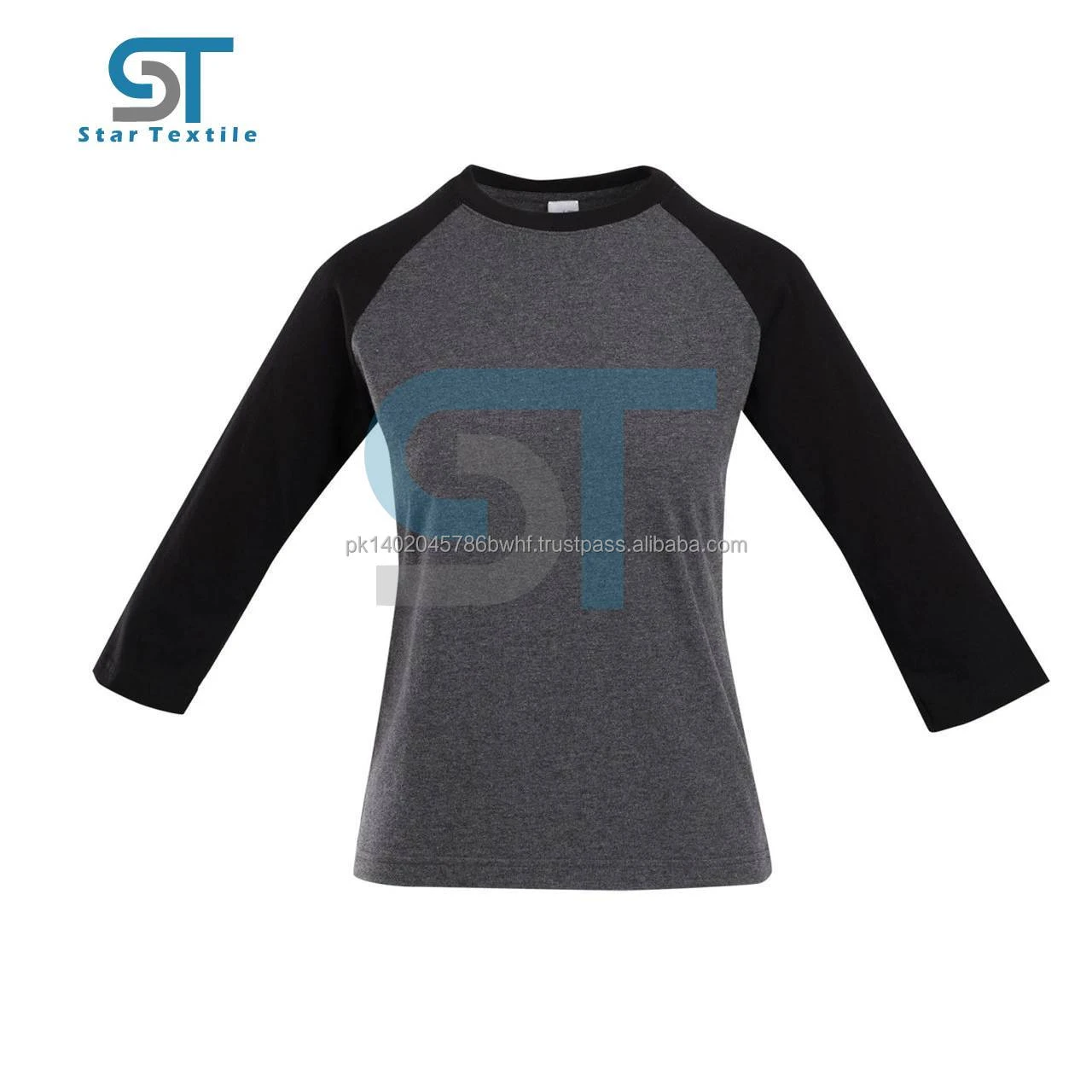 Unisex Tri-Blend 34 Sleeve Raglan Tshirt / baseball shirt two color tone shirt