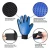 Import Upgrade 259 Pins Magic Blue Color Silicon Deshedding Cat Brush Horse Hair Remover Fur Comb Dog Bath Message Pet Grooming Gloves from China
