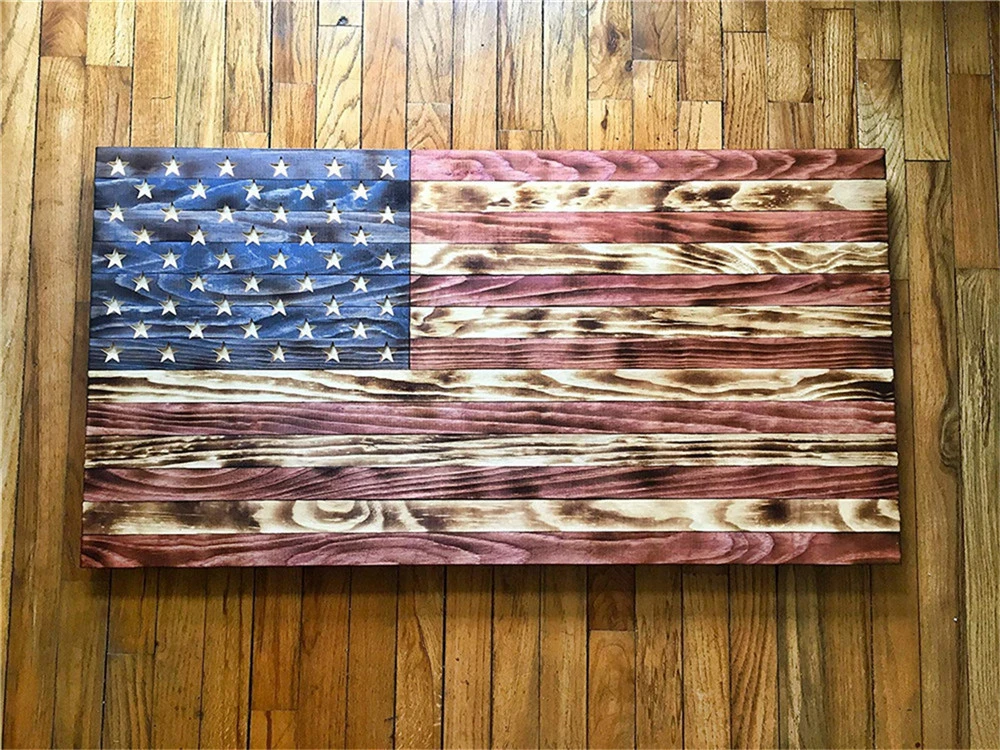 USA Wood Flag, Old Glory Stars and Stripes