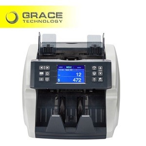 USD, EUR, GBP,  CAD,  MXN Bill value counter manual money counting machine multi - currency money detector with calculator
