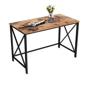 VASAGLE industrial style wood surface iron frame computer desk home office furniture writing desk