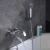 Import Wall mounted waterfall bath shower bath faucet in chrome from China