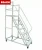 Import Warehouse Rolling Steel Step Ladder with Wheels from China