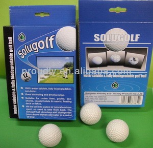 Water Soluble Golf ball, with Toxitity Test Report, Non-heavy-Metal Test Report
