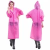 Waterproof PE High quality disposable raincoat/Resuable Raincoat