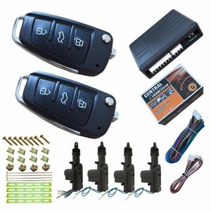 Waterproof Vehicle Central Locking System 1 Master 3 Slaves Trunk Open Automatic Car Door Lock System