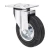 Import WBD 200mm European type black heavy duty rubber roller caster wheels from China