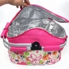 Wear Resistant Stripe Waterproof Folding 20L Thicken Picnic Cooler Bag