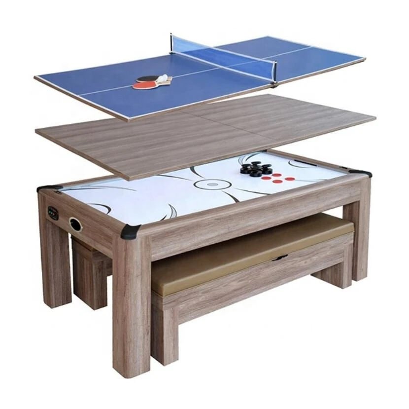Well-made High quality 3 in 1 Combo Table,  Air Hockey Table table hockey, Ping Pang table with Dinning Table