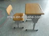 Werzalit board Adjustable Single school desk and chair