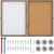 Import White Board Cork Board Combo Fold Bulletin Board Magnetic Wall-Mounted Calendar Whiteboard from China