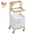 Import White salon equipment headspa rolling beauty hairdressing hair salon trolley cart from China