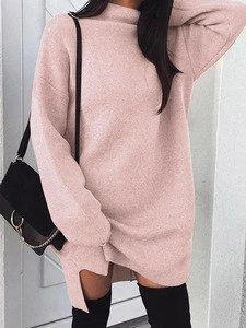 Wholesale 2018 fashion sexy ladies long knit Women Sweater (C183012)