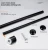 Import Wholesale Black Color 38 / 50 / 70 / 90 / 110 / 140 / 320 cm Are Available Bathroom holder Metal Shower Adjustable Curtain Rod from China
