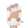 Wholesale  cartoon animal baby shower mittens cleaning sponge bath mitten