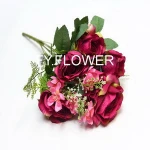 Wholesale cheap artificial rose for wedding and home decoration