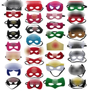 wholesale cheapest halloween party cosplay kids superhero felt masks