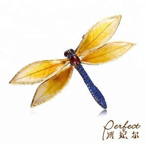 Wholesale China Dragonfly Enamel 925 Sterling Silver Brooch