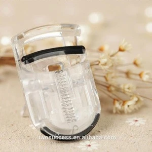 Wholesale Cosmetic ABS Silicone Elastic Transparent Plastic Mini Eyelash Curler