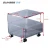 Import Wholesale custom transparent hand trolley clear acrylic book cart with rolling casters for library from China