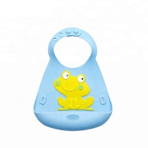 Wholesale Custom Waterproof Soft Silicone Baby Bibs With Pocket