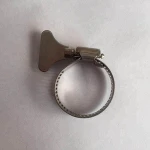 Wholesale customized 21mm-38mm American type 304 stainless steel butterfly hose clamp