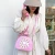 Wholesale cute telephone pu leather mini purses crossbody lady shoulder messenger bag